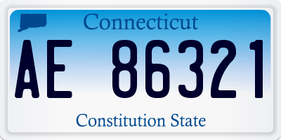 CT license plate AE86321
