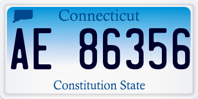CT license plate AE86356