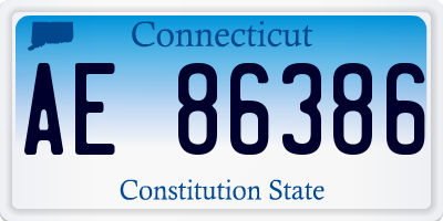 CT license plate AE86386