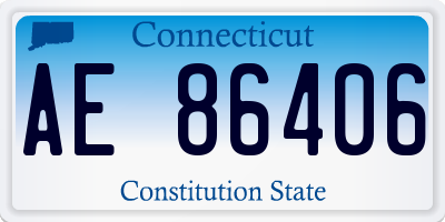 CT license plate AE86406
