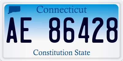 CT license plate AE86428