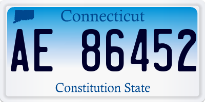 CT license plate AE86452