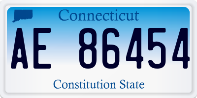 CT license plate AE86454