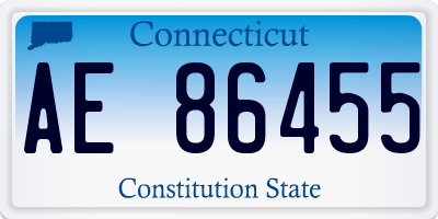CT license plate AE86455