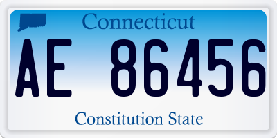 CT license plate AE86456