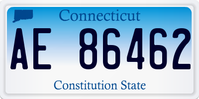 CT license plate AE86462