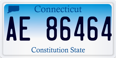CT license plate AE86464