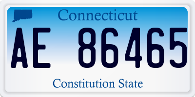 CT license plate AE86465