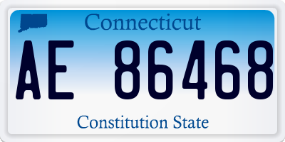 CT license plate AE86468