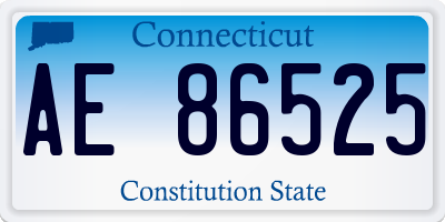 CT license plate AE86525