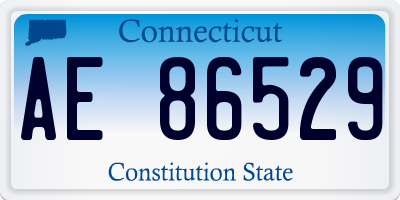 CT license plate AE86529