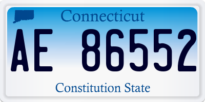 CT license plate AE86552