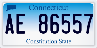 CT license plate AE86557