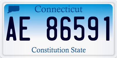CT license plate AE86591