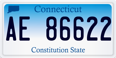 CT license plate AE86622