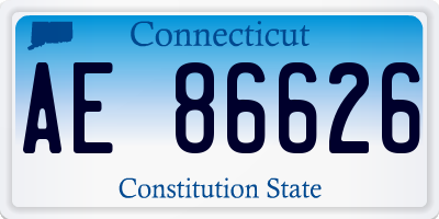 CT license plate AE86626
