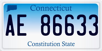 CT license plate AE86633