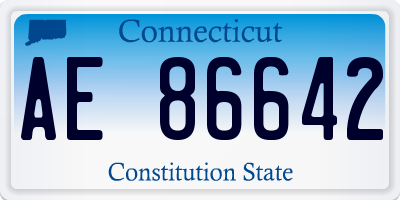 CT license plate AE86642
