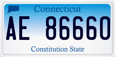 CT license plate AE86660