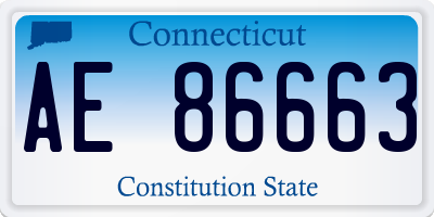 CT license plate AE86663