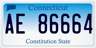 CT license plate AE86664