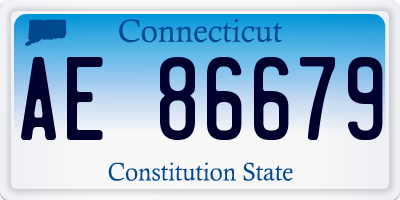 CT license plate AE86679