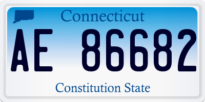CT license plate AE86682