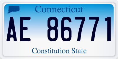 CT license plate AE86771