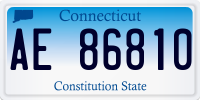 CT license plate AE86810