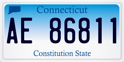 CT license plate AE86811