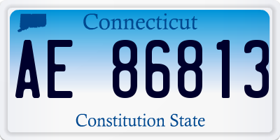 CT license plate AE86813