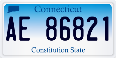 CT license plate AE86821
