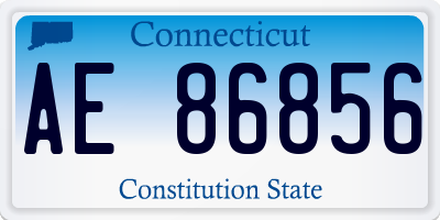 CT license plate AE86856