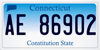 CT license plate AE86902