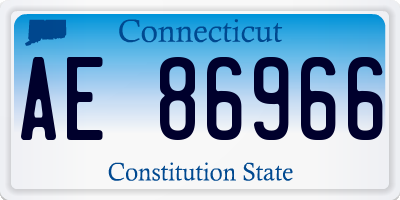 CT license plate AE86966