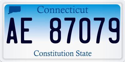 CT license plate AE87079