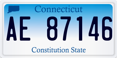 CT license plate AE87146