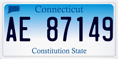 CT license plate AE87149