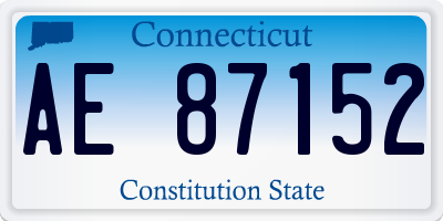 CT license plate AE87152