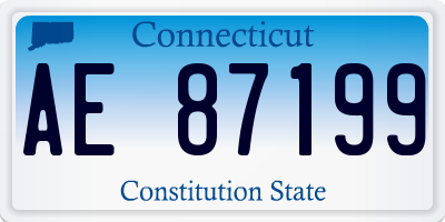 CT license plate AE87199
