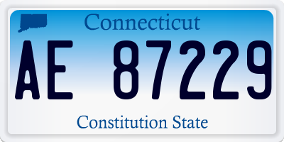 CT license plate AE87229