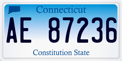CT license plate AE87236