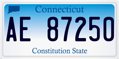 CT license plate AE87250