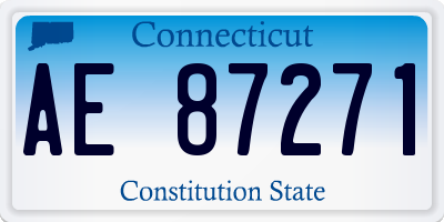 CT license plate AE87271