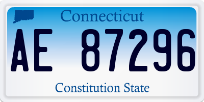 CT license plate AE87296