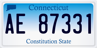 CT license plate AE87331