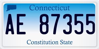 CT license plate AE87355