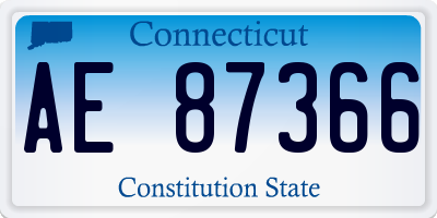 CT license plate AE87366