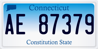 CT license plate AE87379