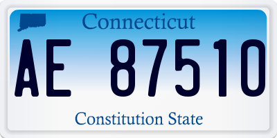 CT license plate AE87510